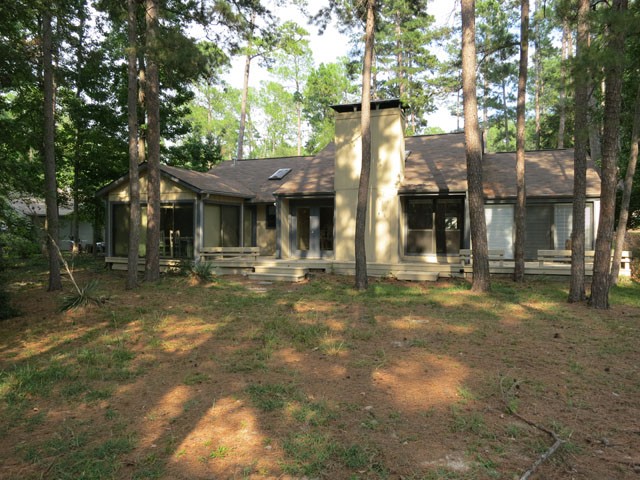 rear view from the golf course.