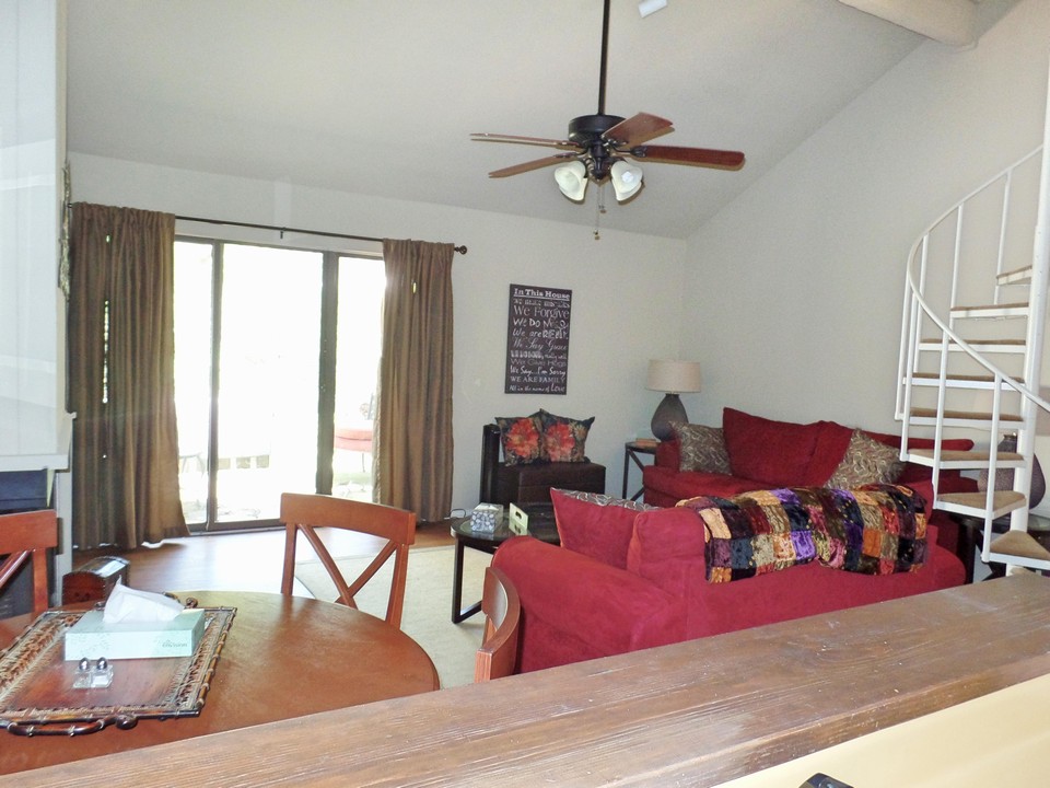 view to living from kitchen