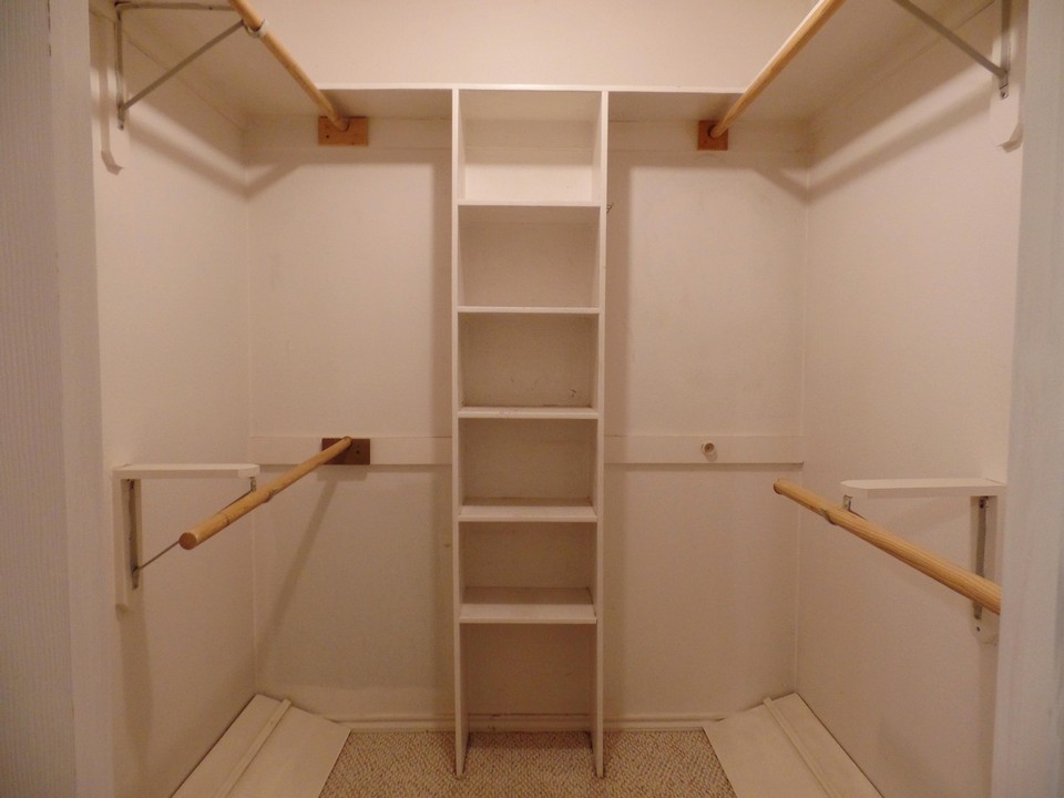 walk-in closet in master