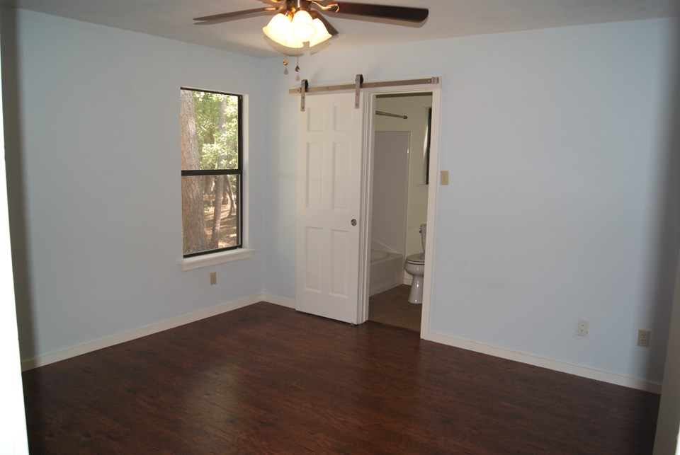master bed with bathroom
