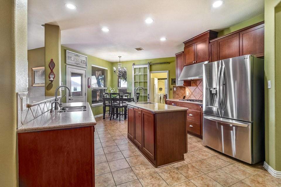 kitchen with island